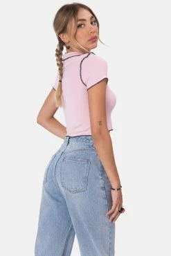 Adika OUTLET Bubbles Reverse Stitch Crop Top