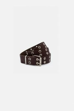 Adika Accessories Silver-Star Studded Belt