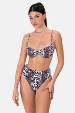Adika Leopardis High Waist Bikini Bottom OUTLET