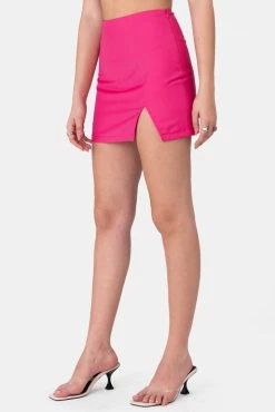 Adika Prince Front-Slit Mini Skirt