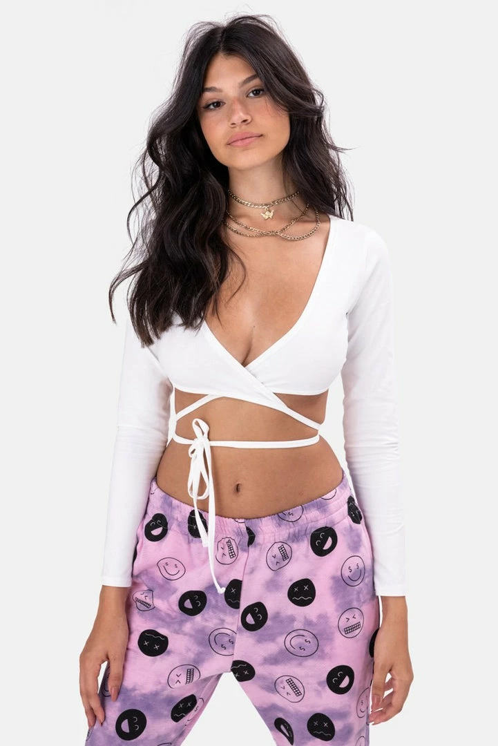 Buy ๐ฏ Adika OUTLET Sassy Wrap Crop Top ๐ 1 Adika OUTLET Sassy Wrap Crop Top