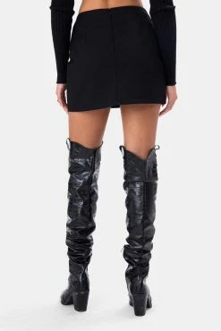 Adika Snapper Safety Pin Mini Skirt