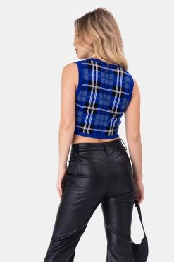 Adika Kent Plaid Knit Vest