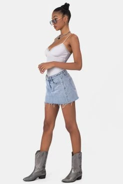 Adika Harrington Lace-Detail Ribbed Bodysuit