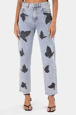 Adika OUTLET Butterfly Cropped Jeans | MOM