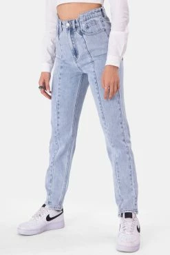 Adika Clothing Brokes Asymmetric Jeans | MOM