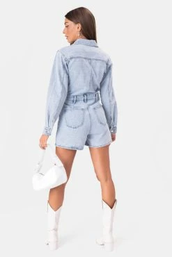 Adika Barns Denim Romper Clothing