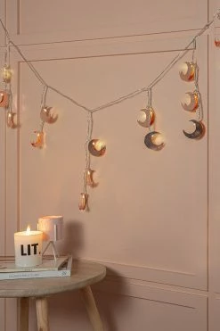 Adika Home Metallic-Moon Fairy Lights