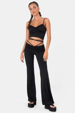 Adika Normandy Waist- Tie Flared Pants
