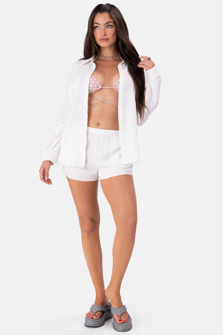 Cheap 🤩 Adika Clothing Sorentto Crinkle Button-Down 👕 Shirt 🔥 2 Adika Clothing Sorentto Crinkle Button-Down Shirt