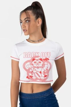Adika BACK OFF Cropped Tee