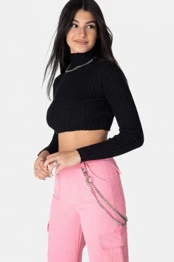 Adika Sparkz Cropped Lurex Sweater OUTLET