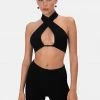 Adika Mimosa Knitted Halter Crop Top OUTLET