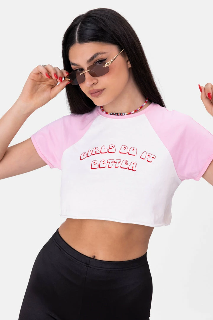 Best Sale π Adika DO IT Embroidery Cropped Tee OUTLET β 1 Adika DO IT Embroidery Cropped Tee OUTLET