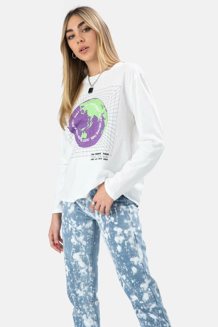 Flash Sale ✨ Adika GLOBE Long Sleeve Tee 🎉 2 Adika GLOBE Long Sleeve Tee