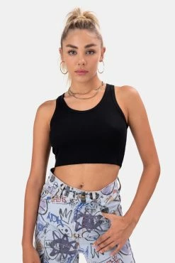 Adika Live Ribbed Cropped Tank Top