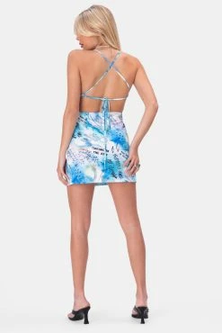 Adika CLOUDS Open-Back Mini Dress OUTLET