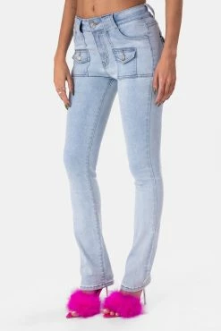 Adika Clothing Avalanche Low-Rise Jeans | FLARE