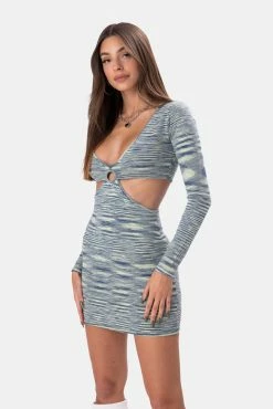 Adika Domani Cut-Out Knitted Mini Dress Clothing