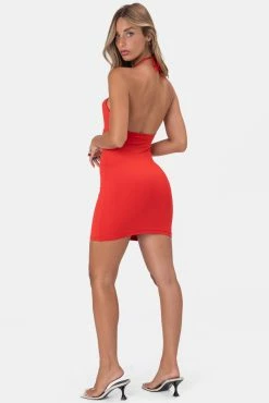 Adika Boldsky Halter Mini Dress Clothing