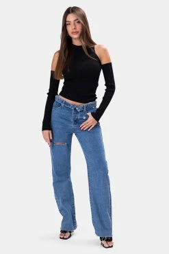 Adika Switch Cold-Shoulder Knitted Top OUTLET