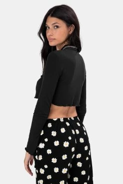 Adika Sanders Wavy Cropped Tee