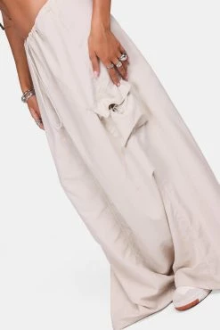 Adika Norman Cord Elastic Cargo Maxi Skirt