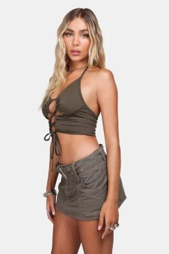 Brand new 👏 Adika Pixie Dust Cut-Out Halter Top New 😀 6 Adika Pixie Dust Cut-Out Halter Top New
