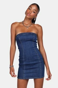 Adika New Street Smart Denim Tube Dress