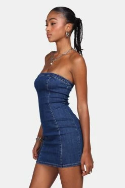 Adika New Street Smart Denim Tube Dress