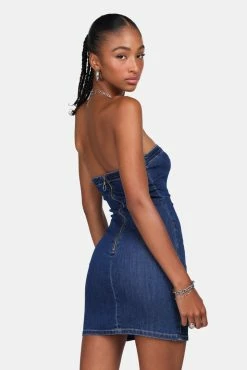Adika New Street Smart Denim Tube Dress
