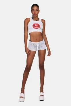 Adika Lost In Paradise Crochet Shorts