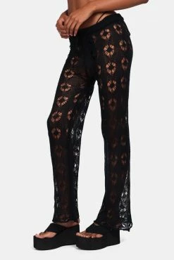 Adika New Under The Palms Flower Crochet Pants