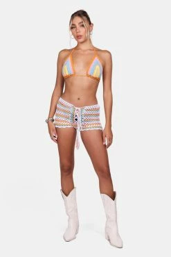 Adika Right On Crochet Triangle Top