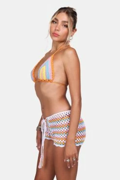 Adika Right On Crochet Triangle Top