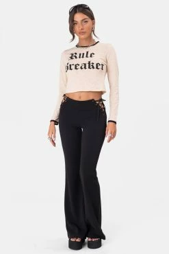 Adika Weekend Side Lace-Up Flared Pants Best Sellers
