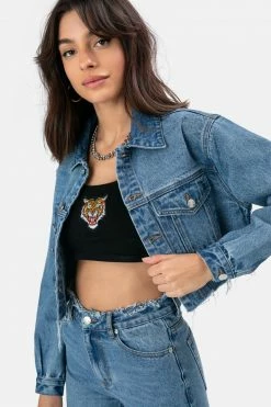 Adika OUTLET Raleigh Cropped Denim Jacket