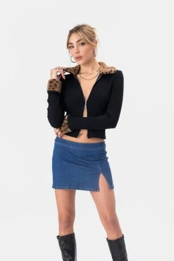 Adika Daiso Furry Detail Cardigan OUTLET