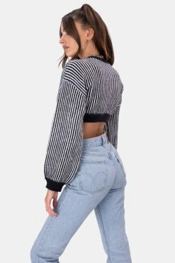 Adika Rust Fuzzy Knit Cropped Sweater OUTLET