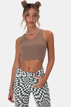 Adika Clothing Live Ribbed Cropped Tank Top