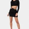 Adika Waist Strings Mini Skirt Clothing