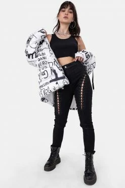 Adika OUTLET Minxy Lace-Up Detail Jeans | SKINNY