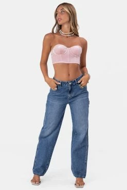 Adika Bunny Velvet Corset Top OUTLET