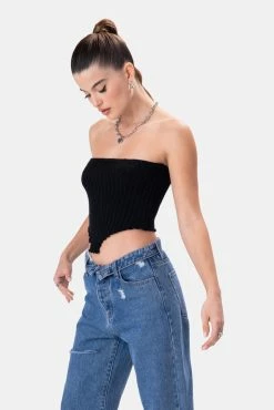 Adika Munchies Rib Knit Strapless Top OUTLET