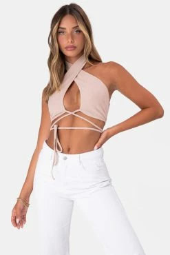 Adika OUTLET Romeo Cross-Wrap Halter Top