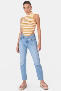 Adika Rainbow High-Leg Ribbed Bodysuit OUTLET