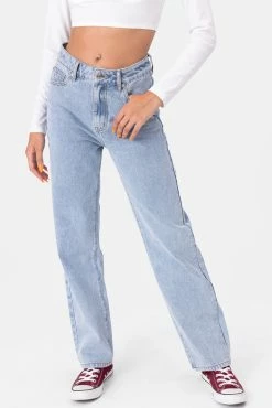 Adika Clothing NEW YORK Embroidery Jeans | STRAIGHT