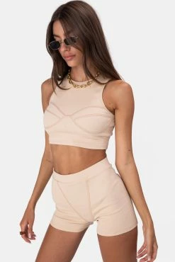 Adika Randy Rib Knit Crop Top