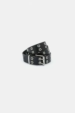 Adika Accessories Silver-Star Studded Belt
