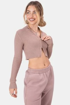 Adika Y2K Fever Inks Two-Way Zipper Cardigan